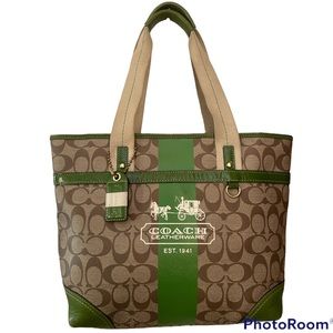 COACH Heritage Signature Totebag purse
